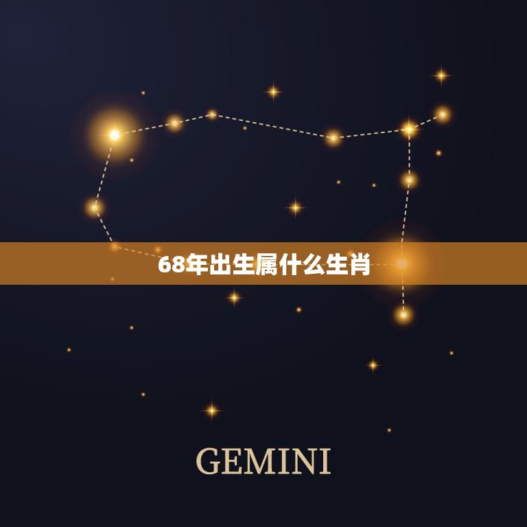 68年出生属什么生肖(你的生肖是什么)  第3张