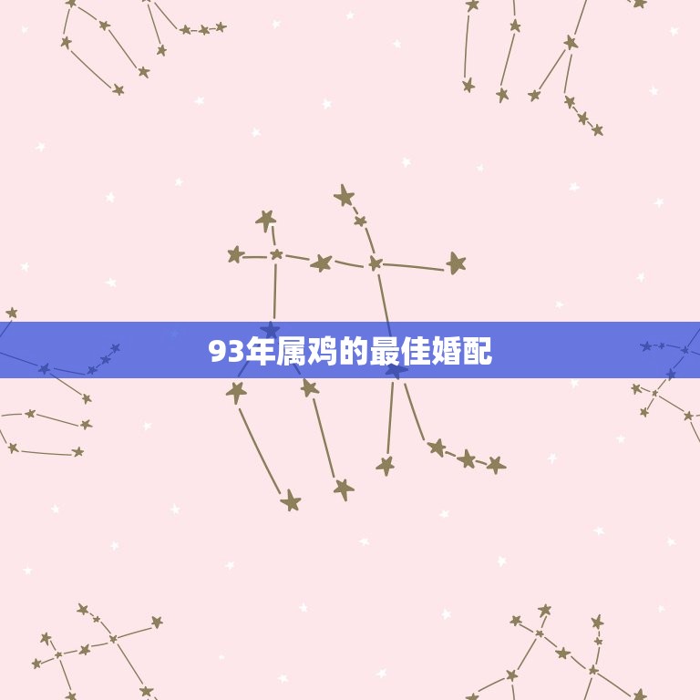 93年属鸡的婚配(如何选择最合适的伴侣)  第3张