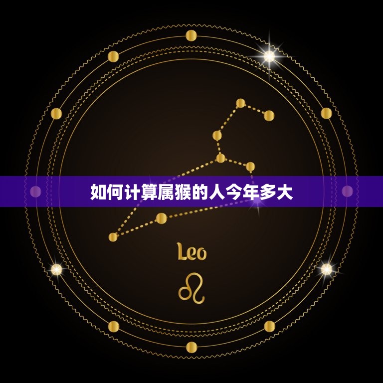 六几年属猴的今年多大(猴年生肖年龄计算方法详解)  第2张