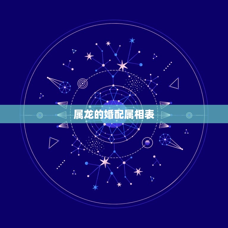 属龙的婚配属相表(找到属于你的伴侣)  第2张