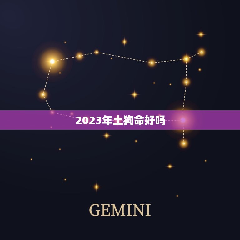 2023年土狗命好吗(介绍土狗命运如何)  第3张