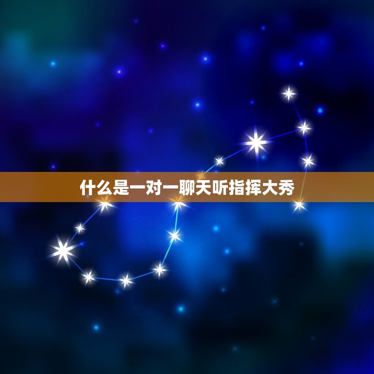 一对一聊天听指挥大秀(个性化新体验)
