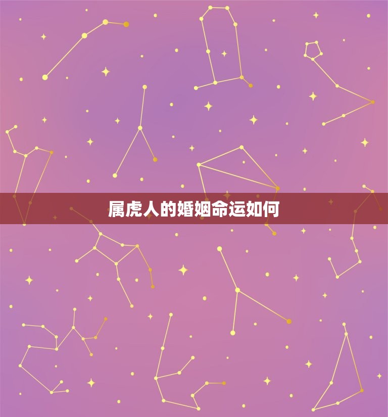 属虎人的婚姻命运如何(如何预测)  第3张