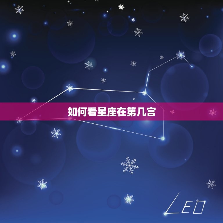 如何看星座在第几宫(掌握星盘解读方法)  第3张