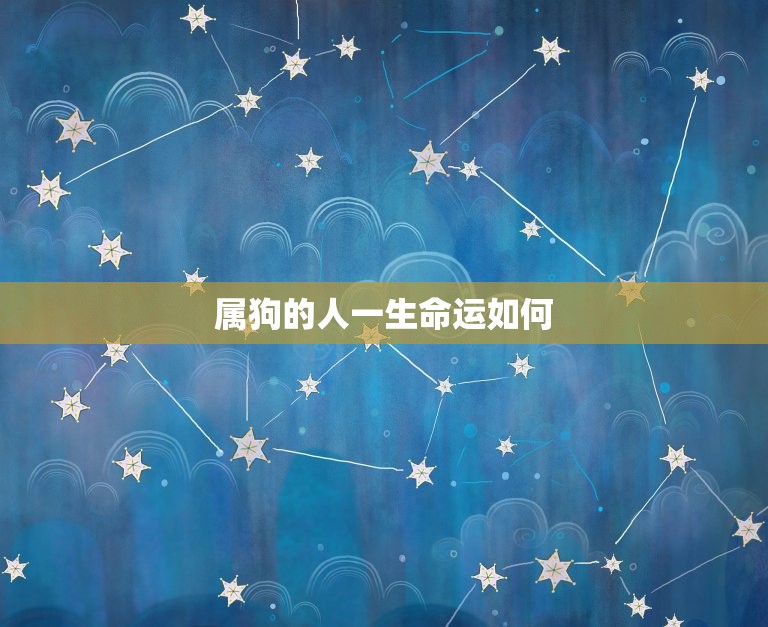 属狗的人一生命运如何(介绍狗年出生者的命运轨迹)  第3张