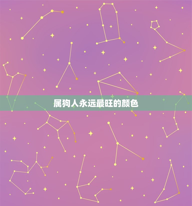 属狗人永远最旺的颜色(介绍究竟是哪种颜色)  第2张