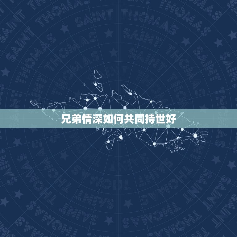 兄弟持世好不说说(兄弟情深共创美好未来)  第2张