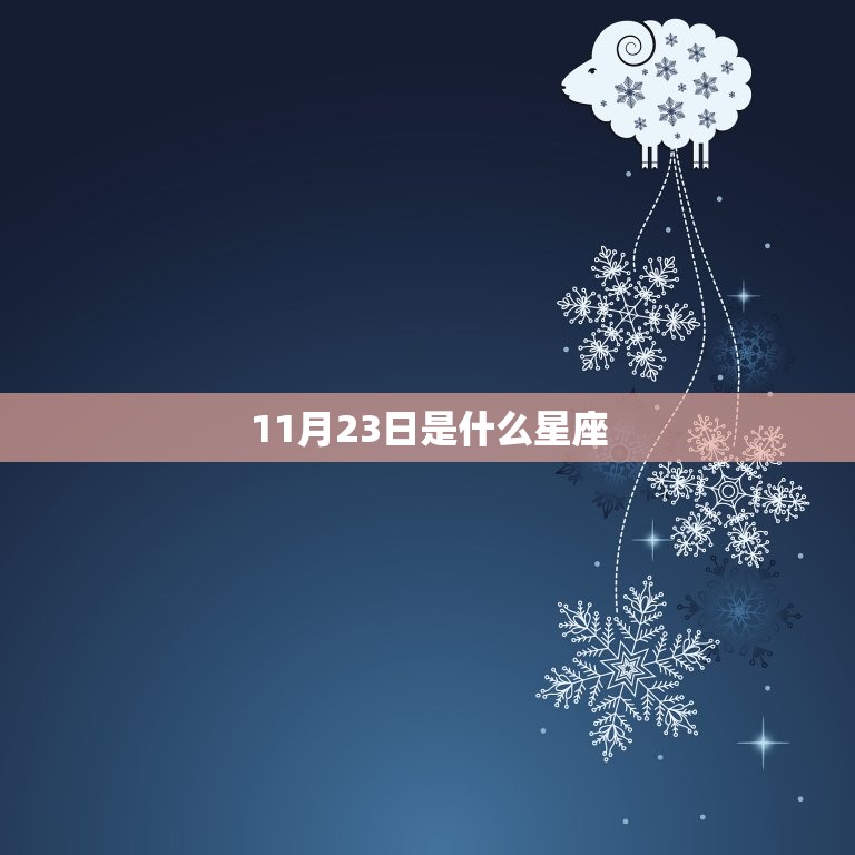 11月23日是什么星座(探寻11月23日出生者的星座秘密)  第3张