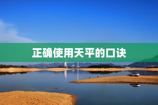 天平的正确使用方法口诀(如何正确使用天平学习这些口诀让你称量更准确)  第2张