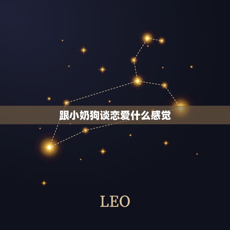 跟小奶狗谈恋爱什么感觉(初恋般的甜蜜与纯真)  第3张