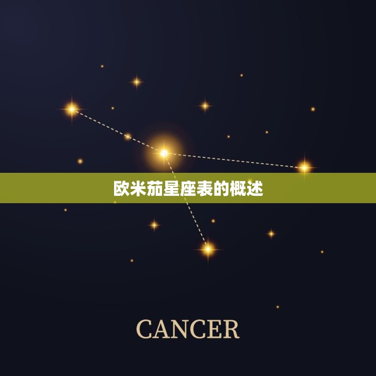 欧米茄星座表是什么(介绍星座文化的奥秘)  第1张