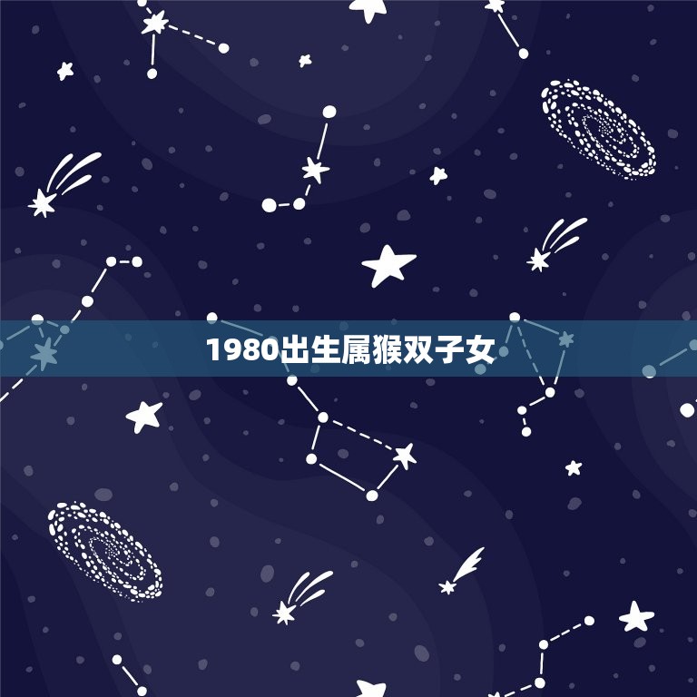 1980出生属猴双子女(聪明机智多才多艺)  第3张