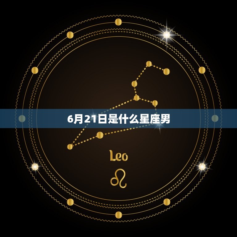 6月21日是什么星座男(解密活力的双子座男生)  第3张