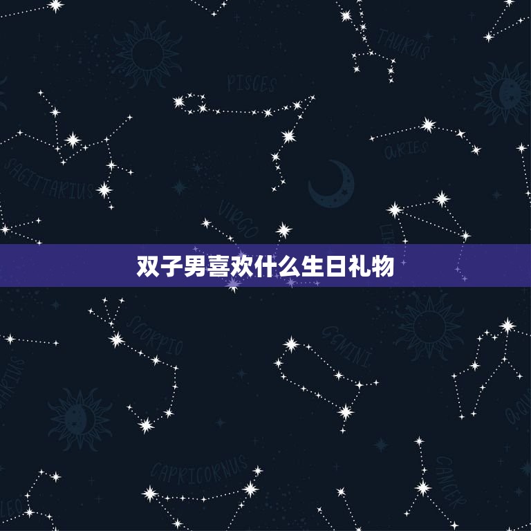 双子男喜欢什么生日礼物(如何选)  第3张