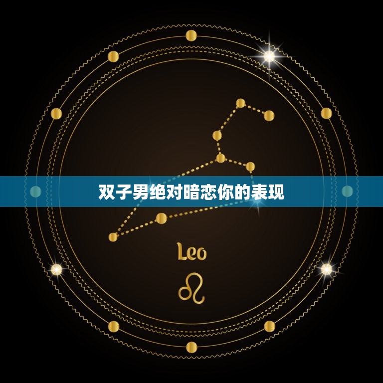 双子男暗恋你的表现(如何看出他的心思)  第3张