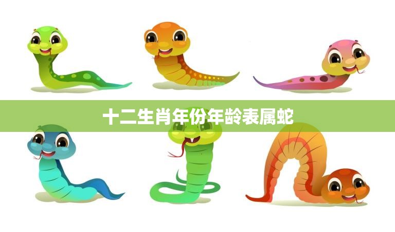 十二生肖年份年龄表属蛇(蛇年人的性格特点与运势解析)  第3张