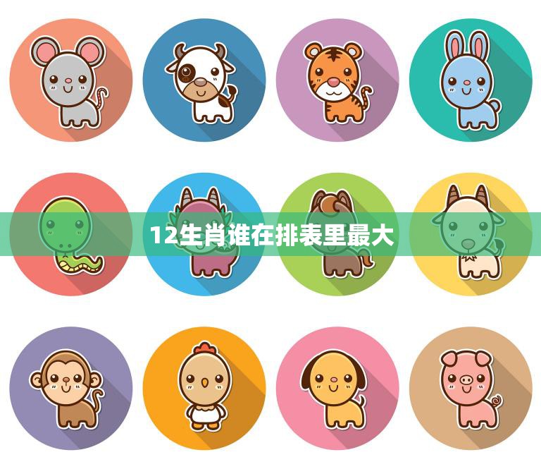 12生肖谁在排表里最大(排行榜揭晓)  第3张