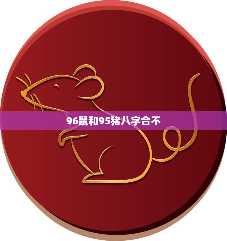 96鼠和95猪八字合不(如何看待这种姻缘)  第3张
