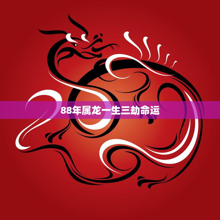 88年属龙一生三劫命运(如何应对)  第3张