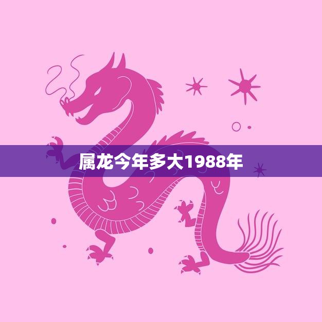 属龙今年多大1988年(属龙人士的年龄计算方法详解)  第3张