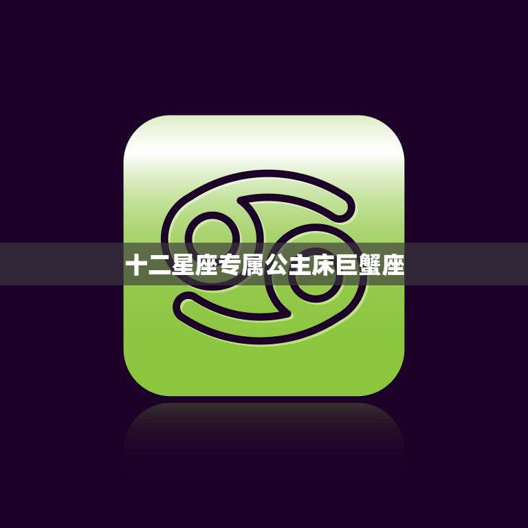 十二星座专属公主床巨蟹座(浪漫梦幻温馨舒适的睡眠空间)  第3张