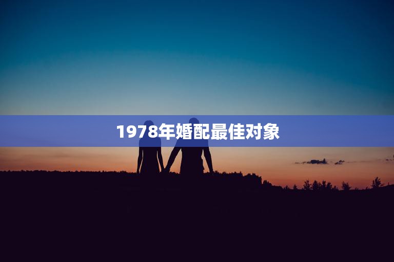 1978年婚配最佳对象(如何选择)