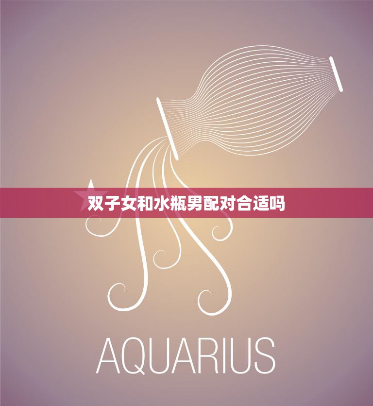 双子女和水瓶男配对合适吗(星座专家揭秘)  第3张