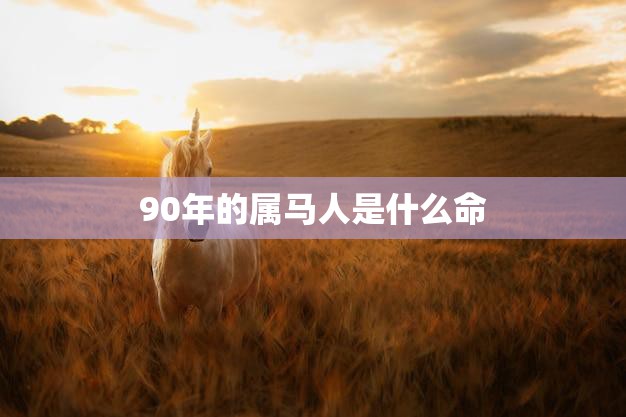 90年的属马人是什么命(解析属马人的性格特点和运势)  第3张
