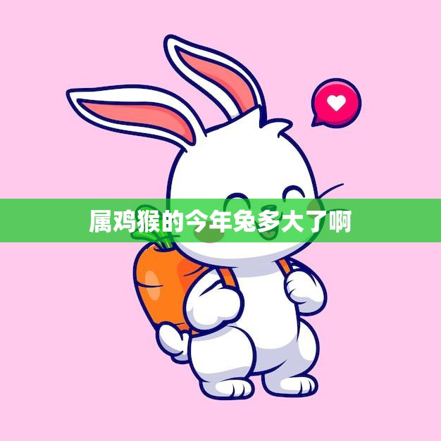 属鸡猴的今年兔多大了啊(解密兔年生肖属相的年龄计算方法)  第3张
