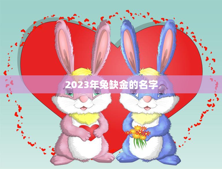 2023年兔缺金的名字(如何选择)  第3张