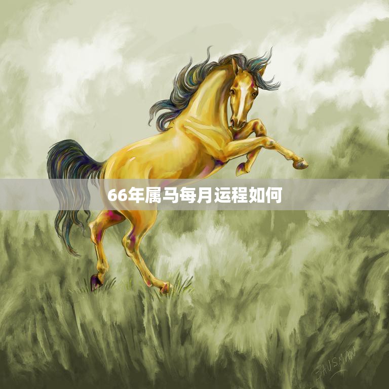 66年属马每月运程如何(详解属马人2023年各月份运势)  第3张