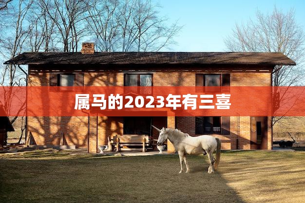 属马的2023年有三喜(马上飞黄腾达)