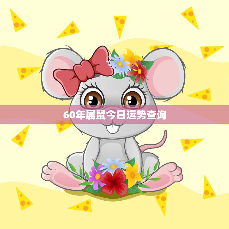 60年属鼠今日运势查询(掌握今日运势把握人生机遇)  第3张