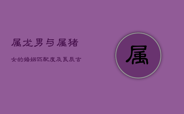 属龙男与属猪女的婚姻匹配度及良辰吉日选择
